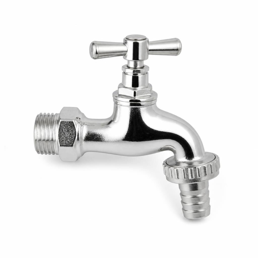 MARKSMAN 619 15MM CHROME BRASS GARDEN TAP