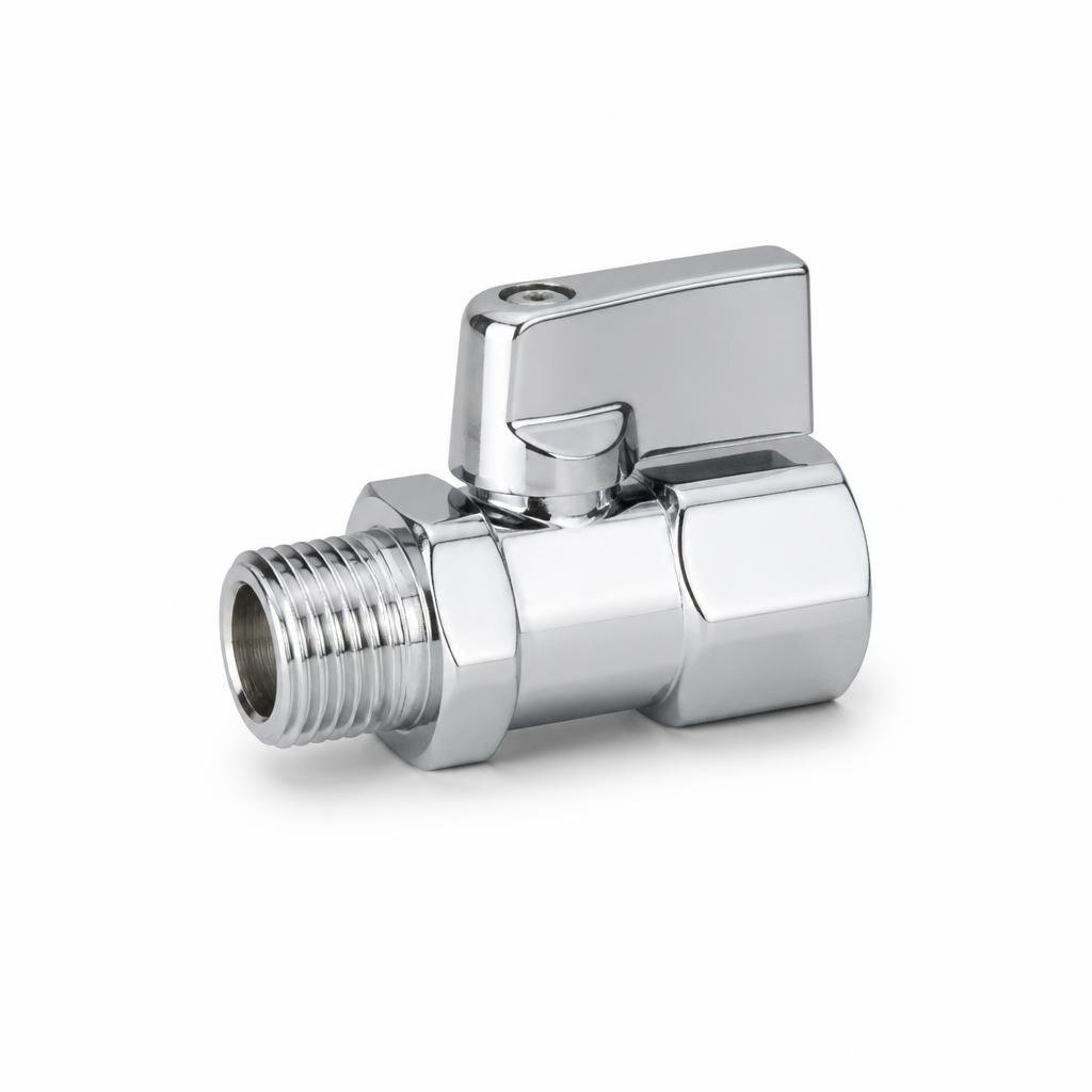 VIP 323MM 1/2" CHROME MINI BALL VALVE
