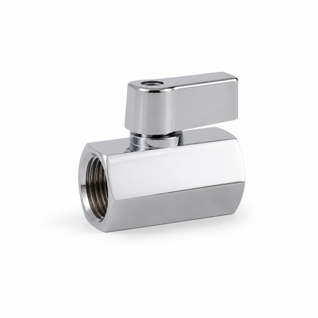 VIP 323MF 1/2" CHROME MINI BALL VALVE