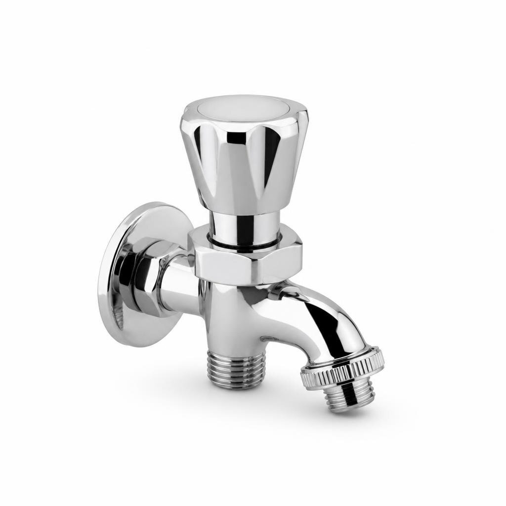 VIP 300 1/2" CHROME UNION ANGLE BIB TAP