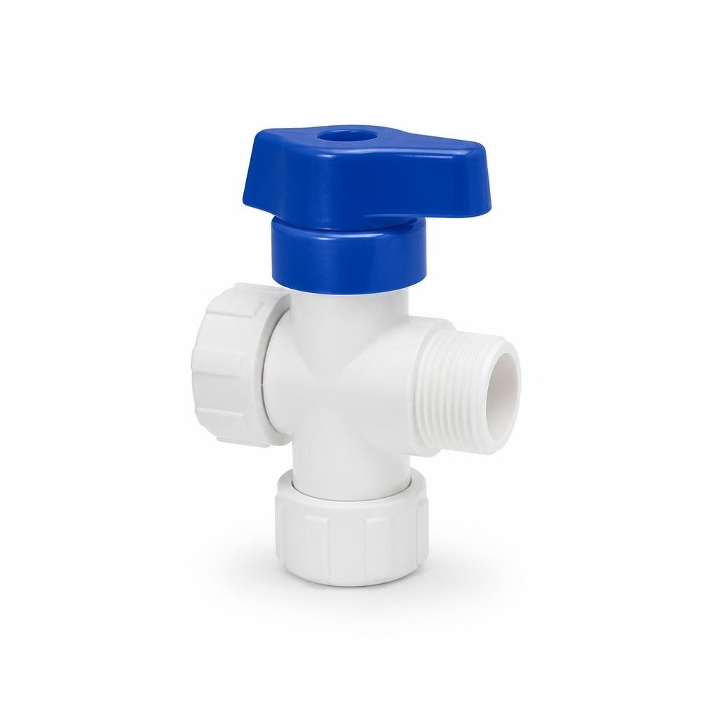 15MM PVC 2WAY ANGLE VALVE