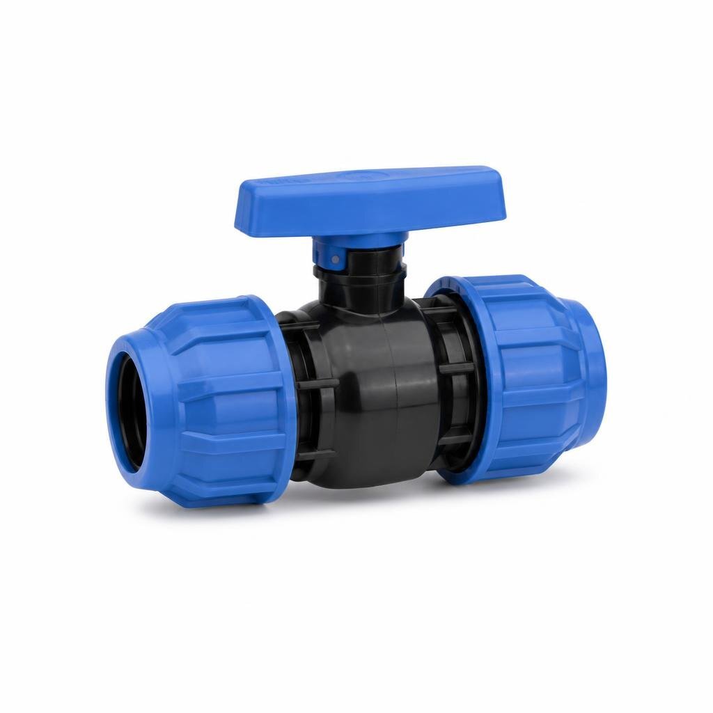 MARKSMAN 7766 50MM (1 1/2") PP COMPRESSION BALL VALVE