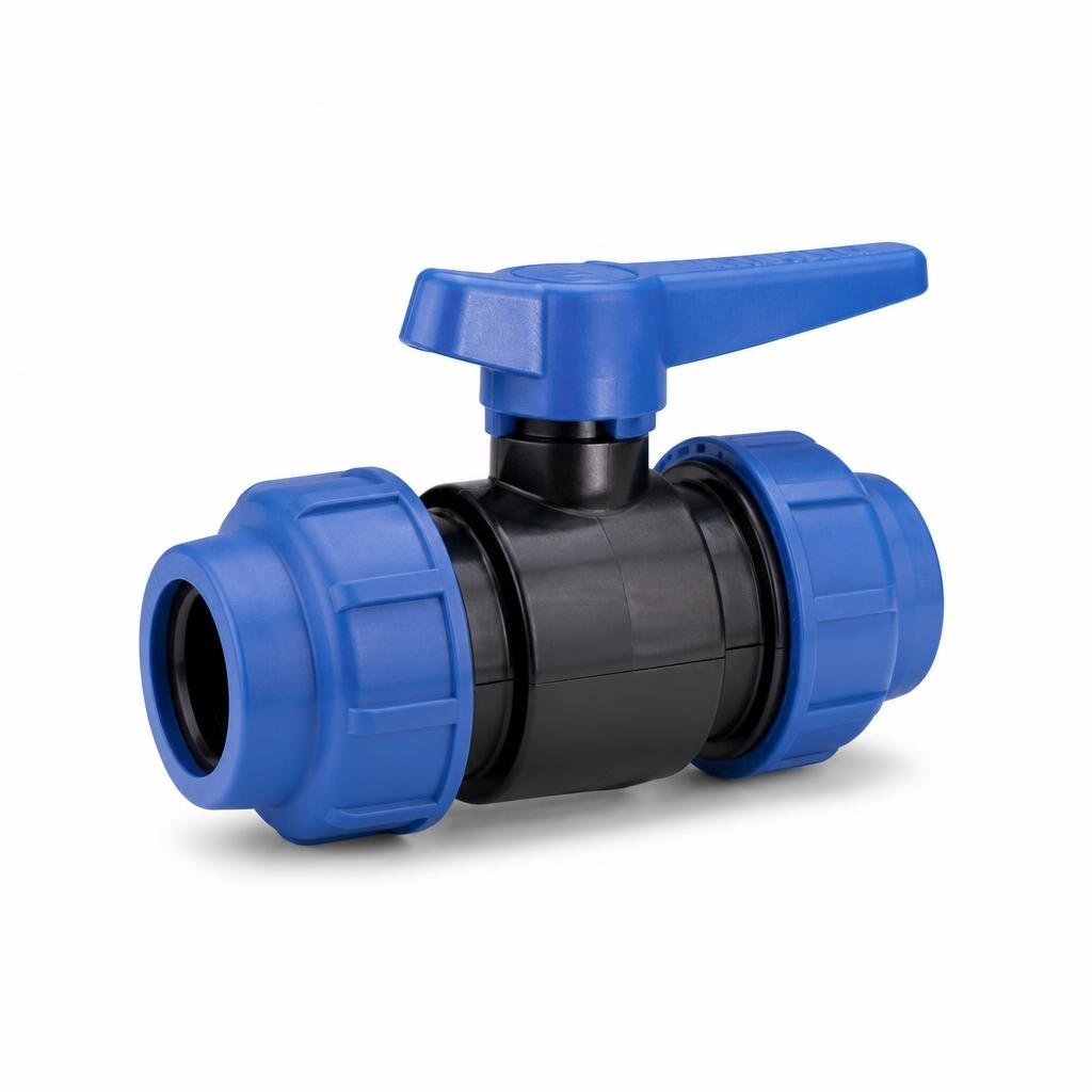MARKSMAN 7766 63MM (2") PP COMPRESSION BALL VALVE