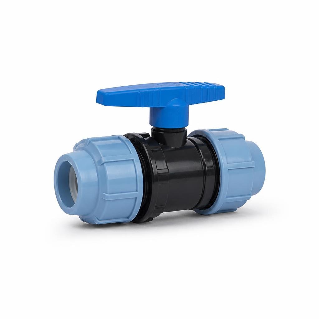 MARKSMAN 7766 110MM (4") PP COMPRESSION BALL VALVE