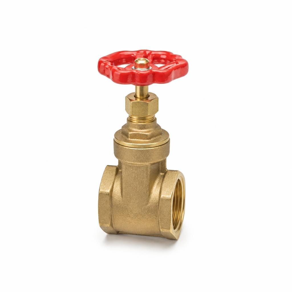 BOB 15MM (1/2") BRASS GATE VALVE PN10