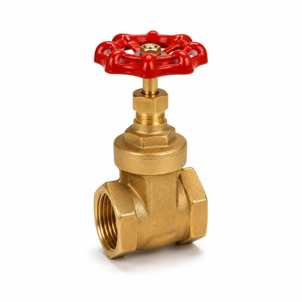 BOB 50MM (2") BRASS GATE VALVE PN10