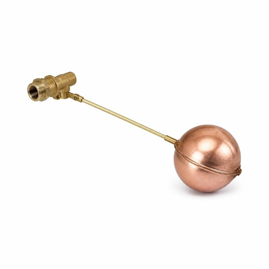 CITY 40MM LIGHT DUTY BRASS FLOAT VALVE C/W 8" COPPER BALL