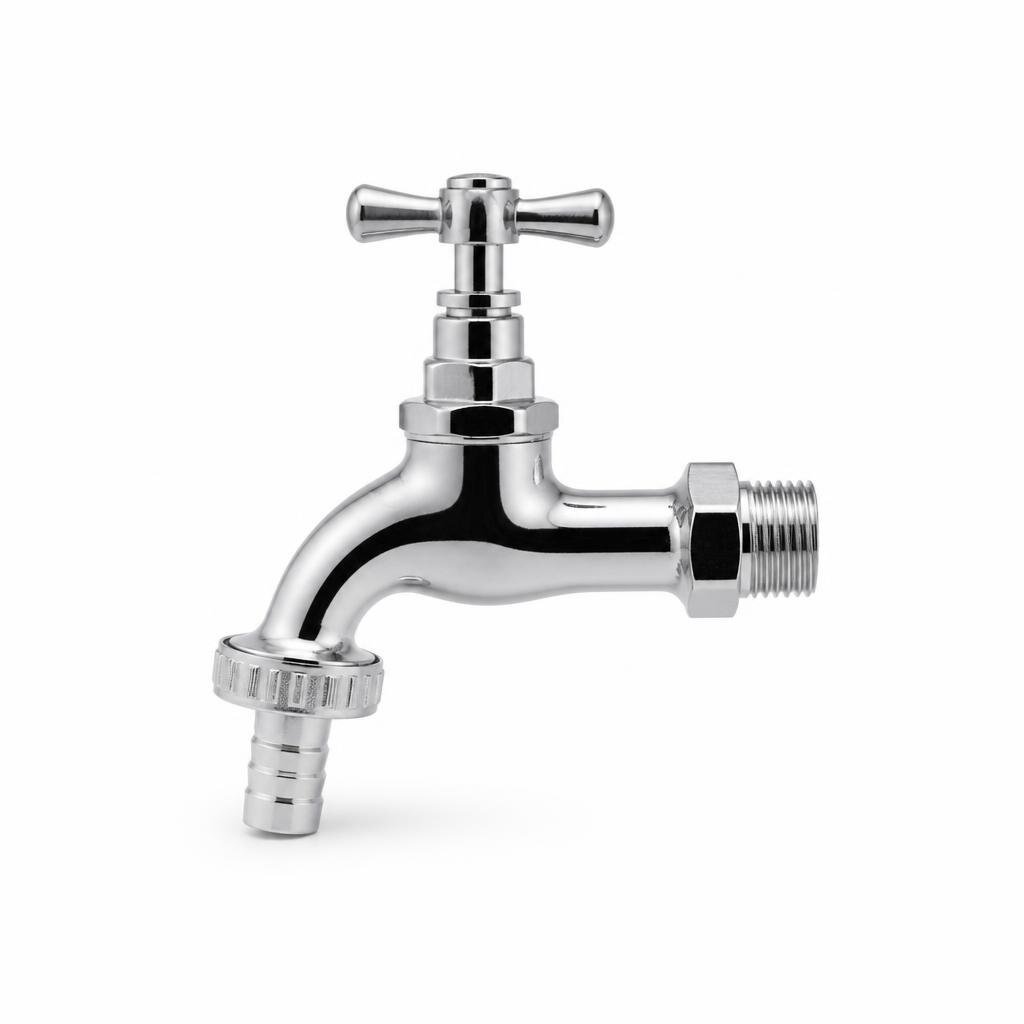 ROCKEY 516 15MM CHROME BRASS GARDEN TAP