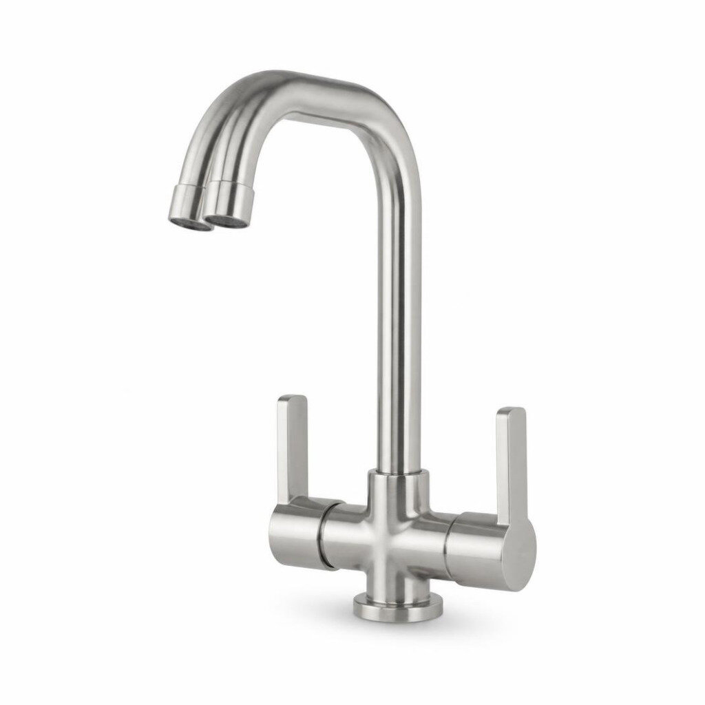 CELONI CLN8232 SUS304 TWIN FLE.SPOUT PILLAR TAP