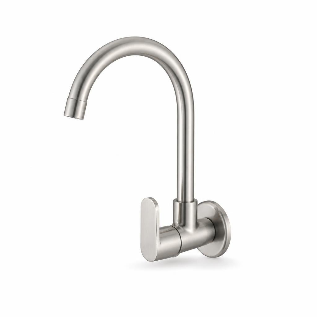 SATINEL EL-SS9012W S/S 304 WALL ARC SINK TAP