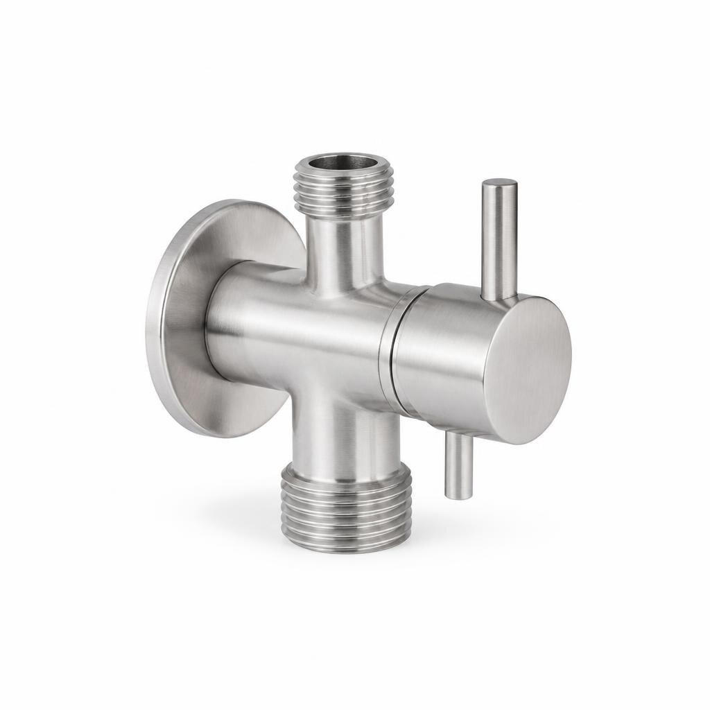 DELON AF-2143 TWO WAY S/STEEL ANGLE VALVE