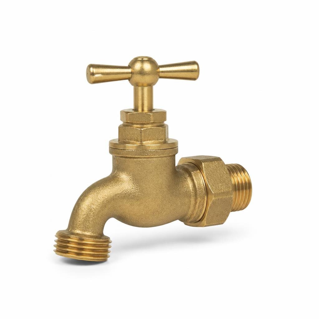 ABT 2944 1/2" BRASS KEY UNION BALL BIB TAP