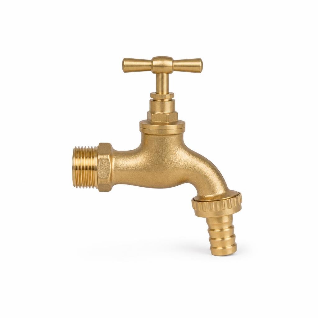 UNION 1/2" TYPE BRASS GARDEN TAP - LEVEL HANDLR