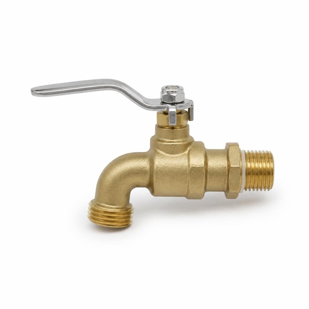 SINOR 216 1/2" BRASS BALL BIBCOCK S/S HANDLE