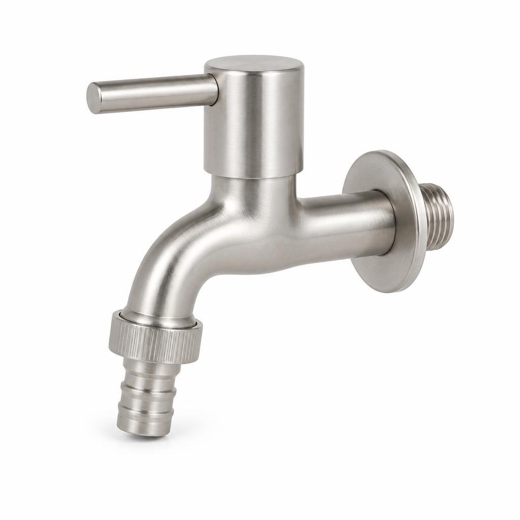 SINOR SS2017-N 304 S/STEEL BIB TAP WITH CONNECTOR