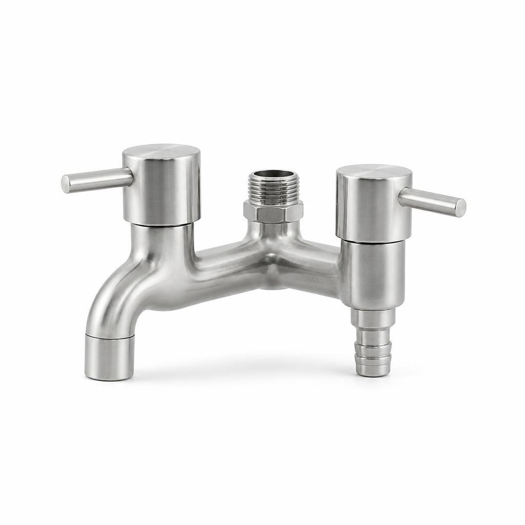 SINOR SS-2018-U SUS304 S/STEEL TWO WAY TAP
