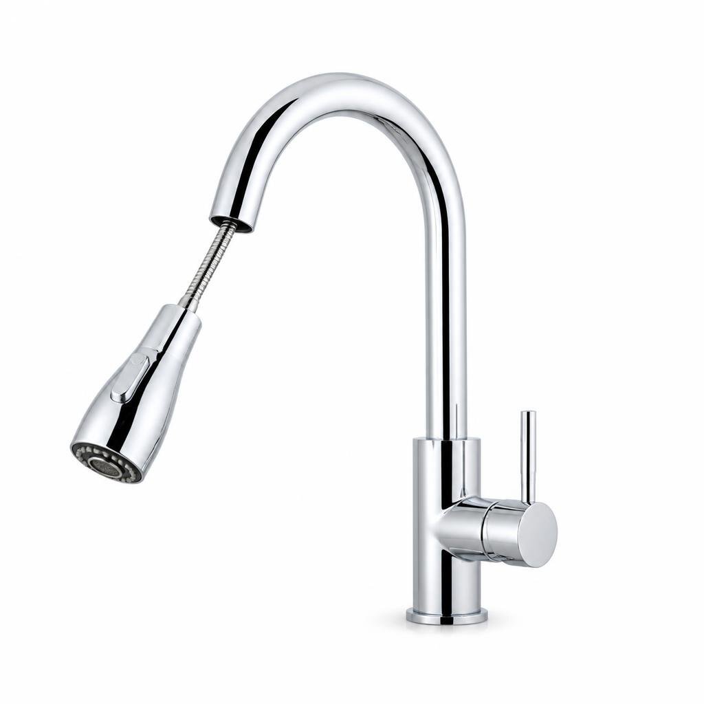 SINOR B-3005C PULL-OUT KITCHEN FAUCET-CHROME