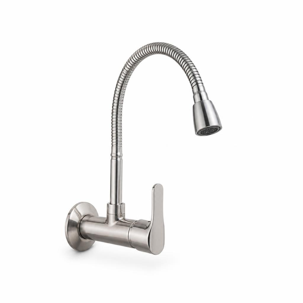 SINOR SS2012W SS FLE.SPOUT KITCHEN SINK TAP WALL