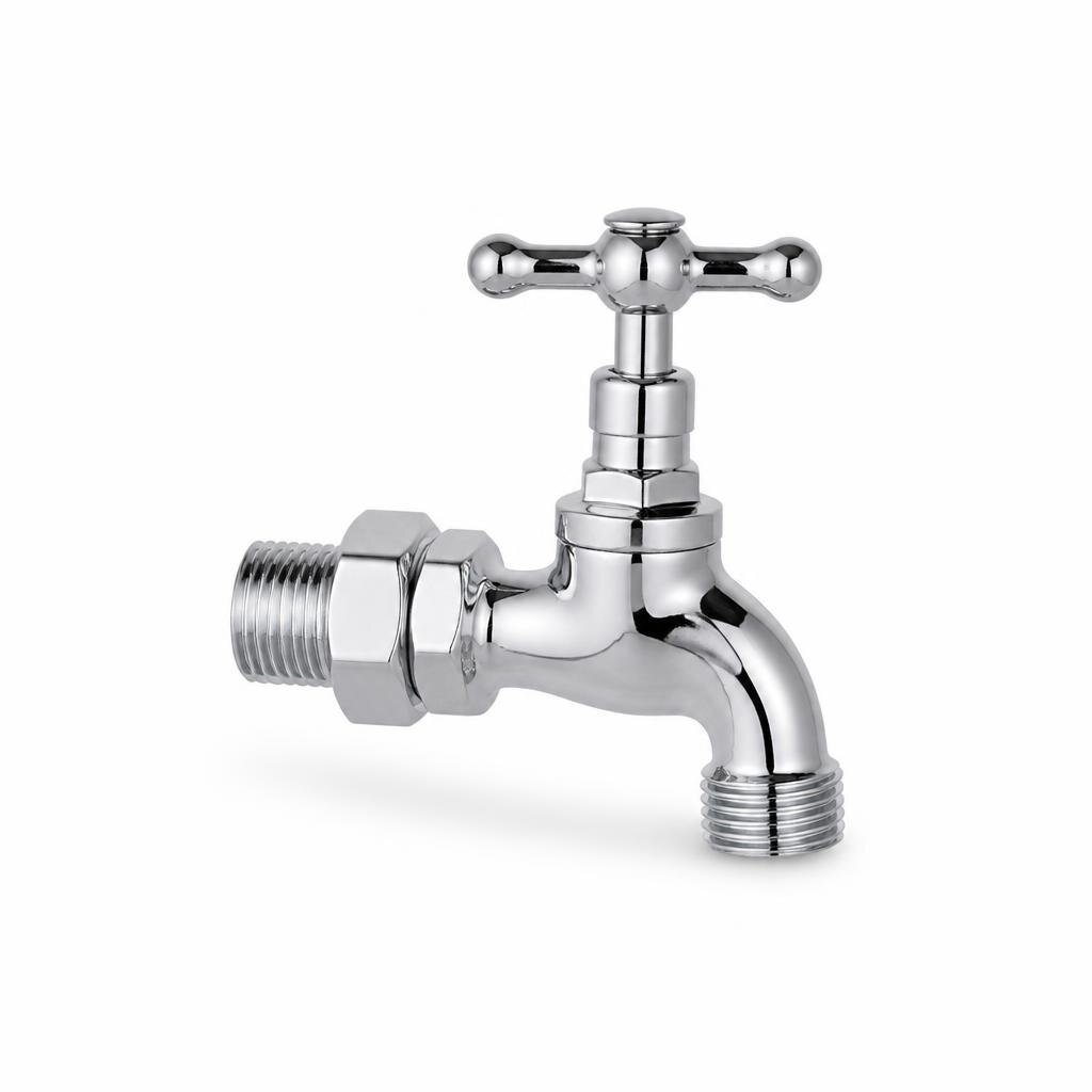 ANA 2020 1/2" ABS CHROME UNION BIBTAP