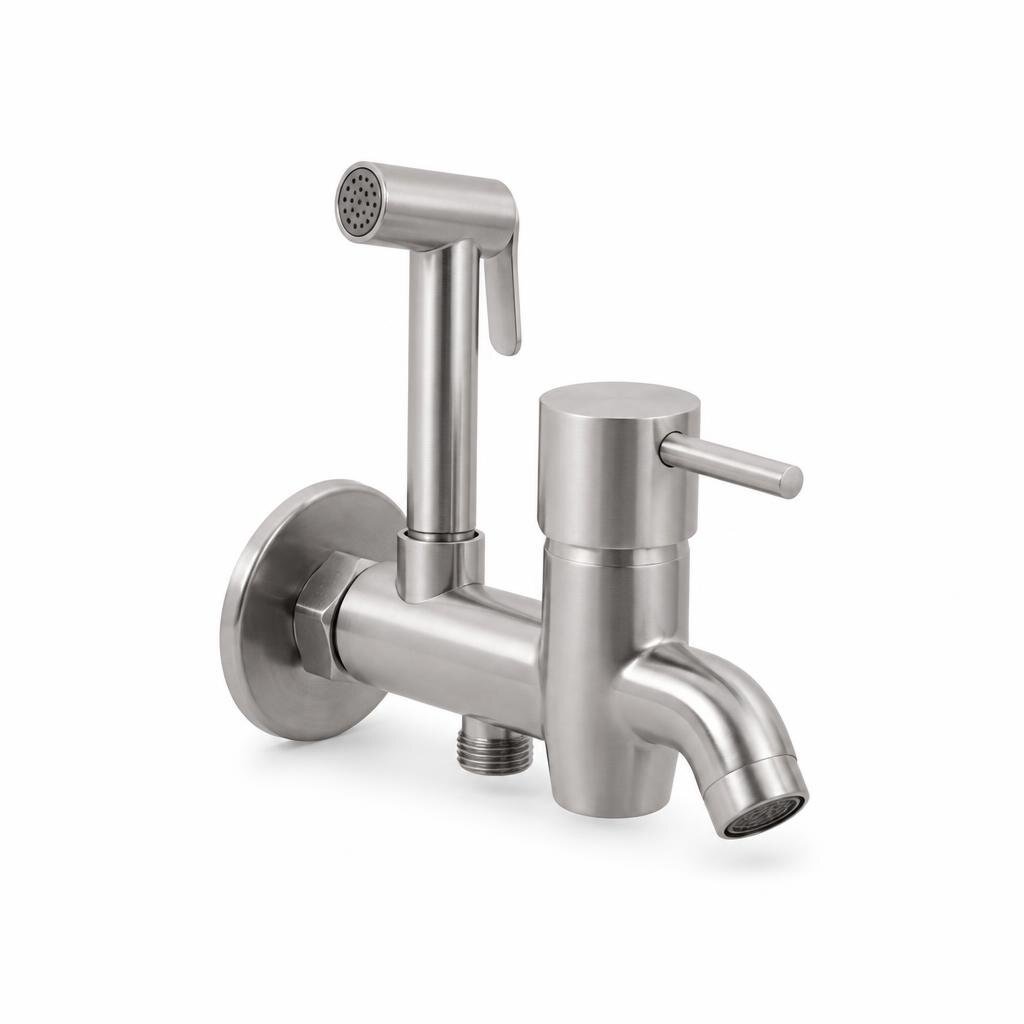 SOFIA SF-1051 SUS304 S/STEEL TWO WAY BIB TAP C/W BIDET