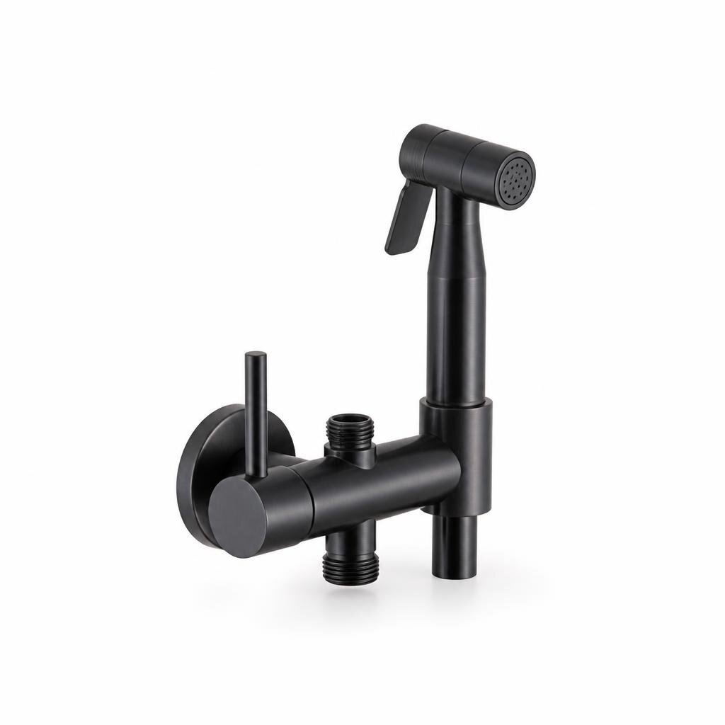 SOFIA SF-1052 SUS304 BLACK S/STEEL TWO WAY TAP C/W BIDET