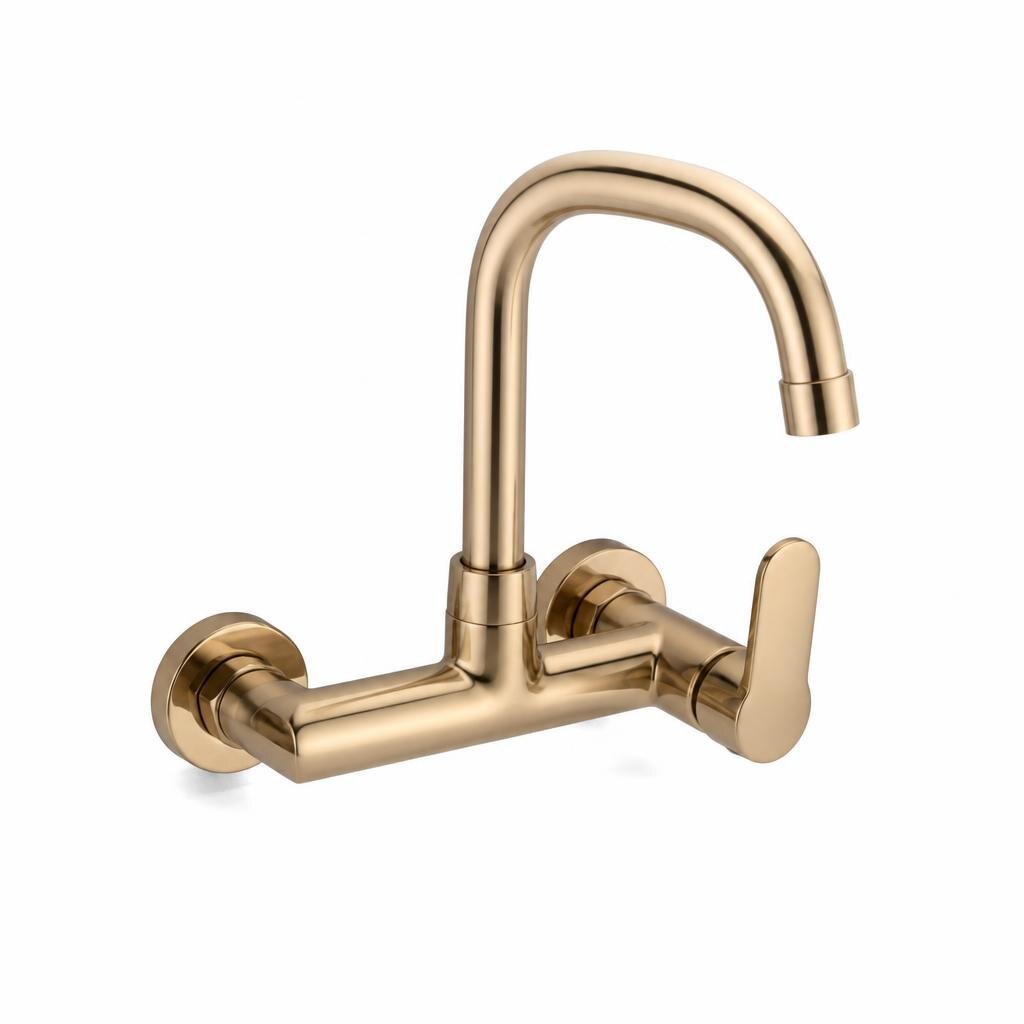 SERICITE SR12030 CP BRASS WALL MOUNTED SINK TAP