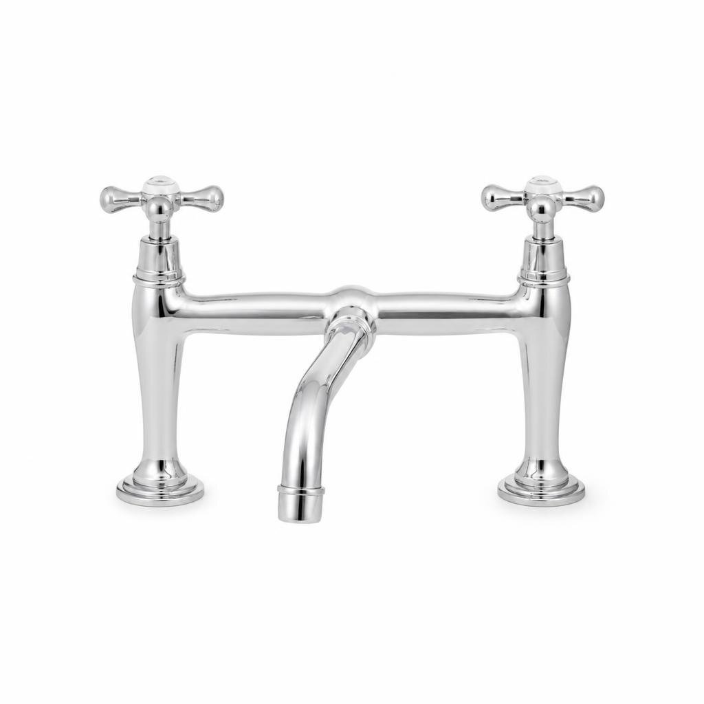 OUTAI OT-34048 DOUBLE PILLAR-MOUNTED SINK COLD TAP