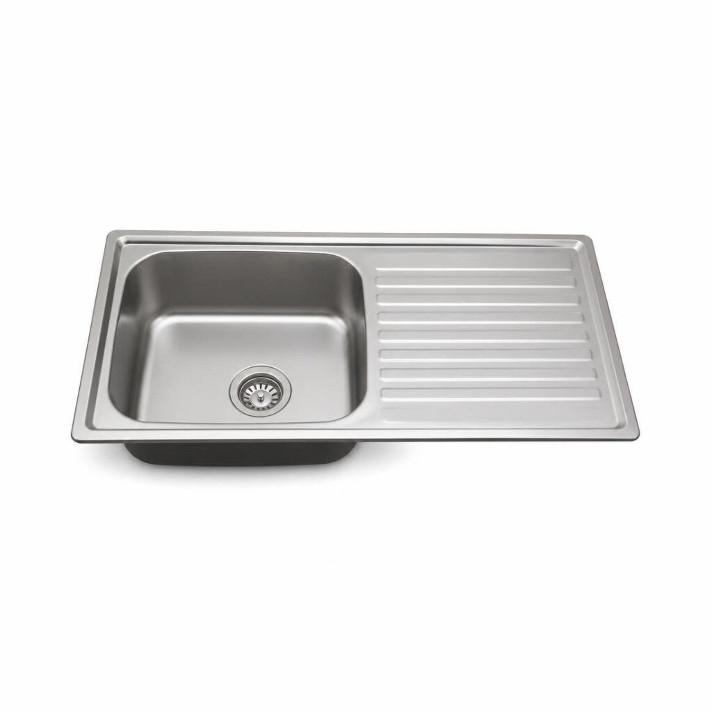 RB-1842 SINGLE BOWL DRAINER SINK