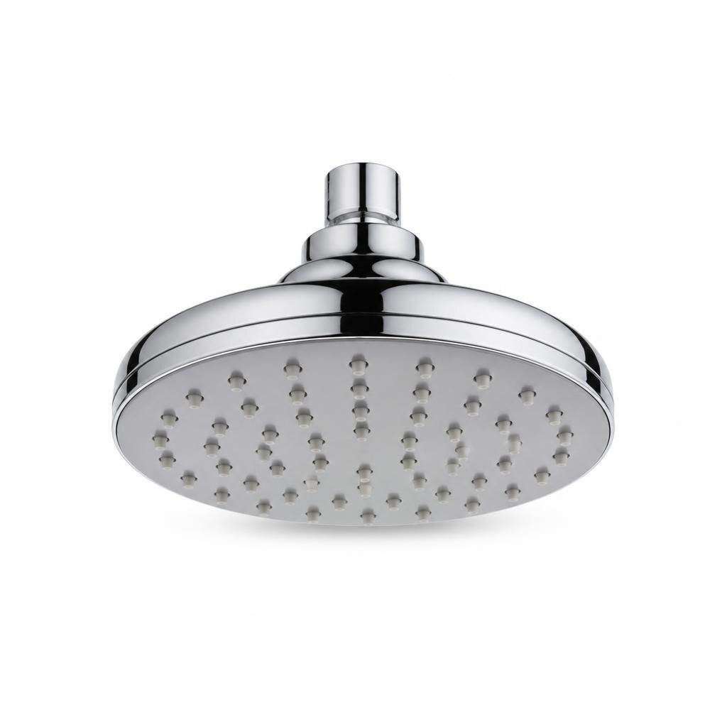 ROCKEY 2211 4" PVC CHROME SHOWER ROSE HEAD