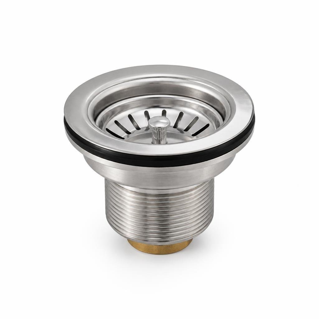 S-LINE 4" S/S SINK WASTE C/W FILTER