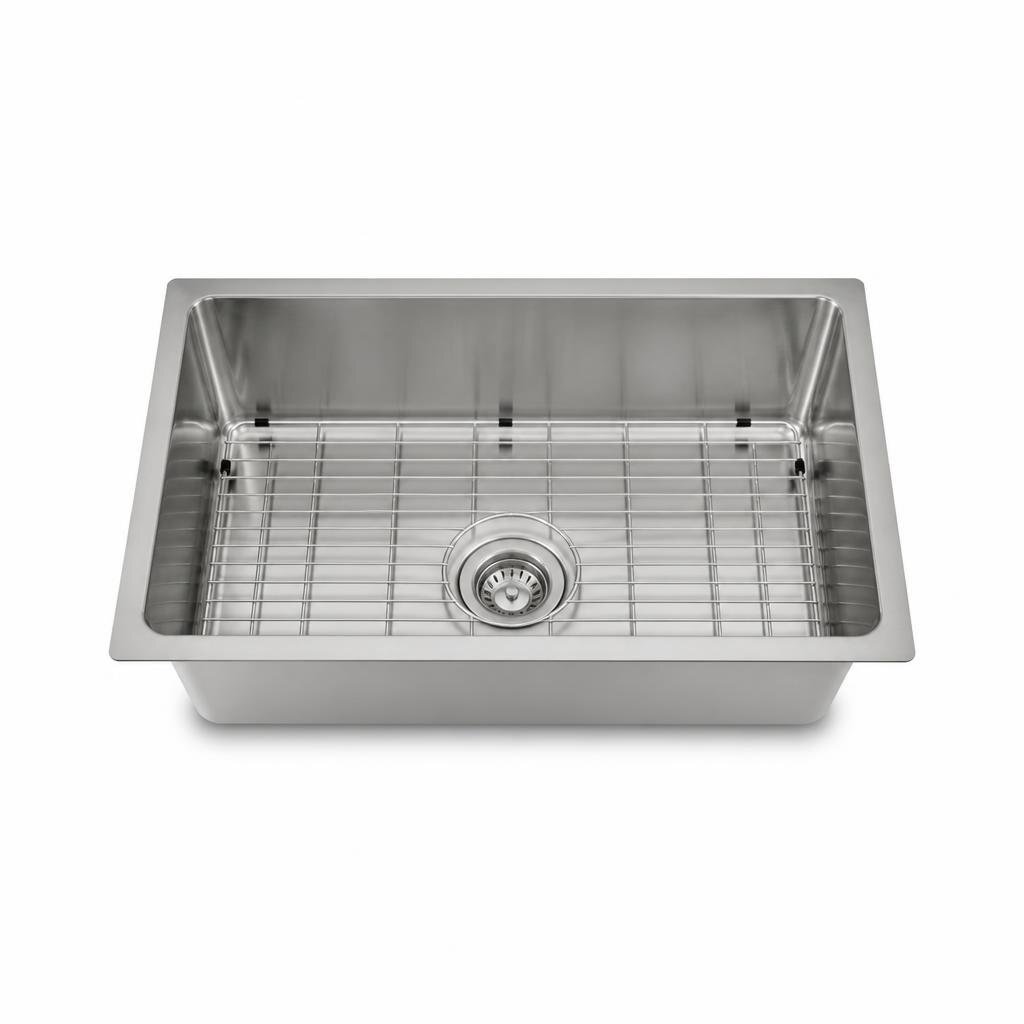 TH T-1942 S/STEEL SINK WITH STEEL RACK