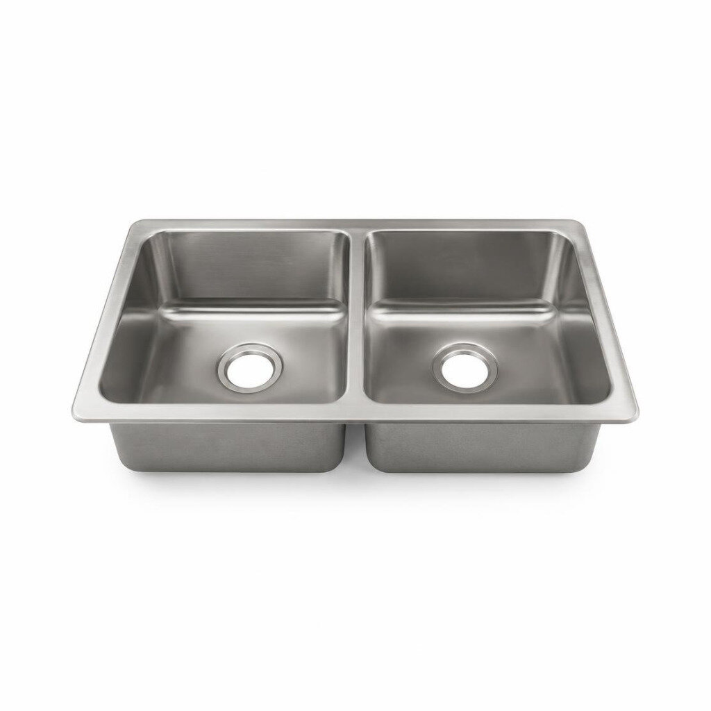 BOB 42" X 20" X 180MM DOUBLE BOWL SINGLE SINK