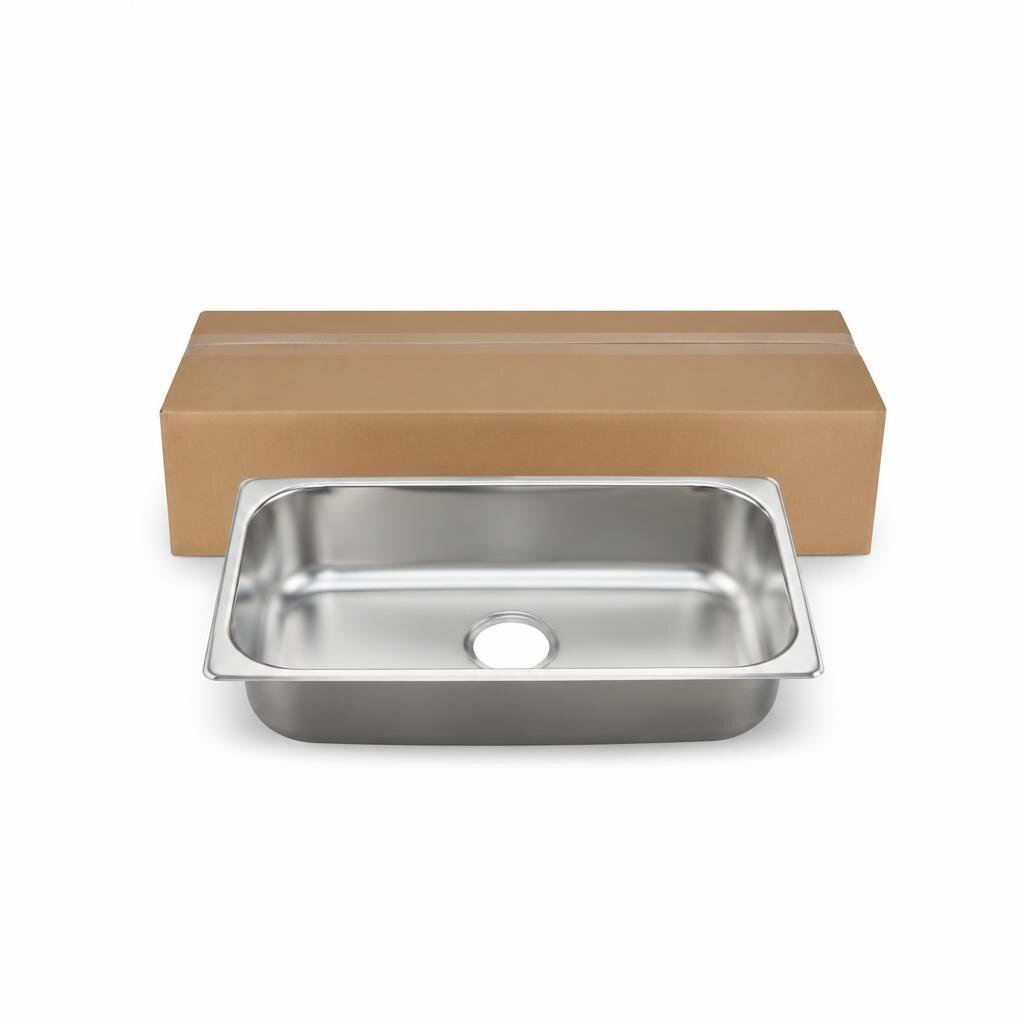 M-ABT 2205 18" X 42" S/STEEL SINK BOWL (2 1/2"WASTE) (12PCS/CTN)