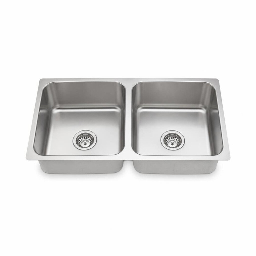 NICON G8046 0.7MM S/S DOUBLE BOWL SINK