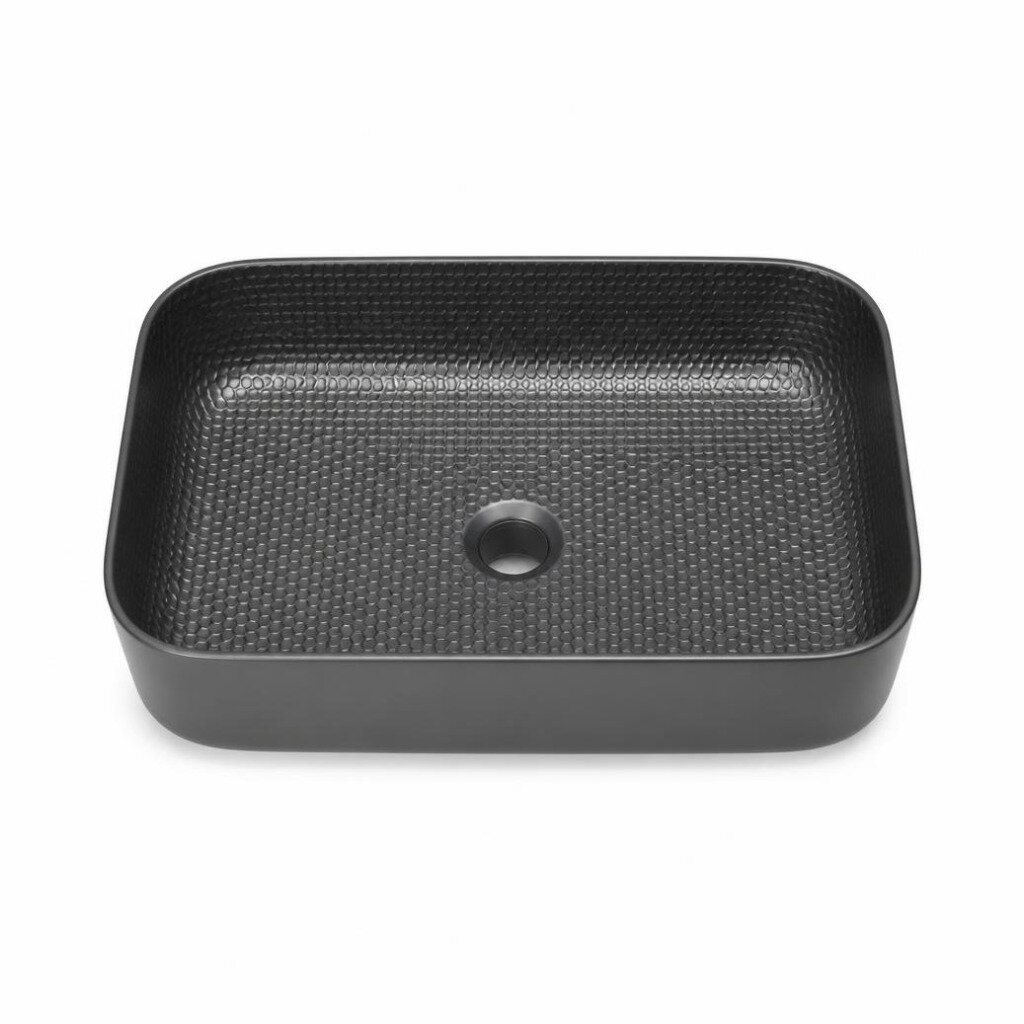 RINOCON RHC76BN MULTI HANDMADE SINK (BLACK NANO HONEYCOMB)