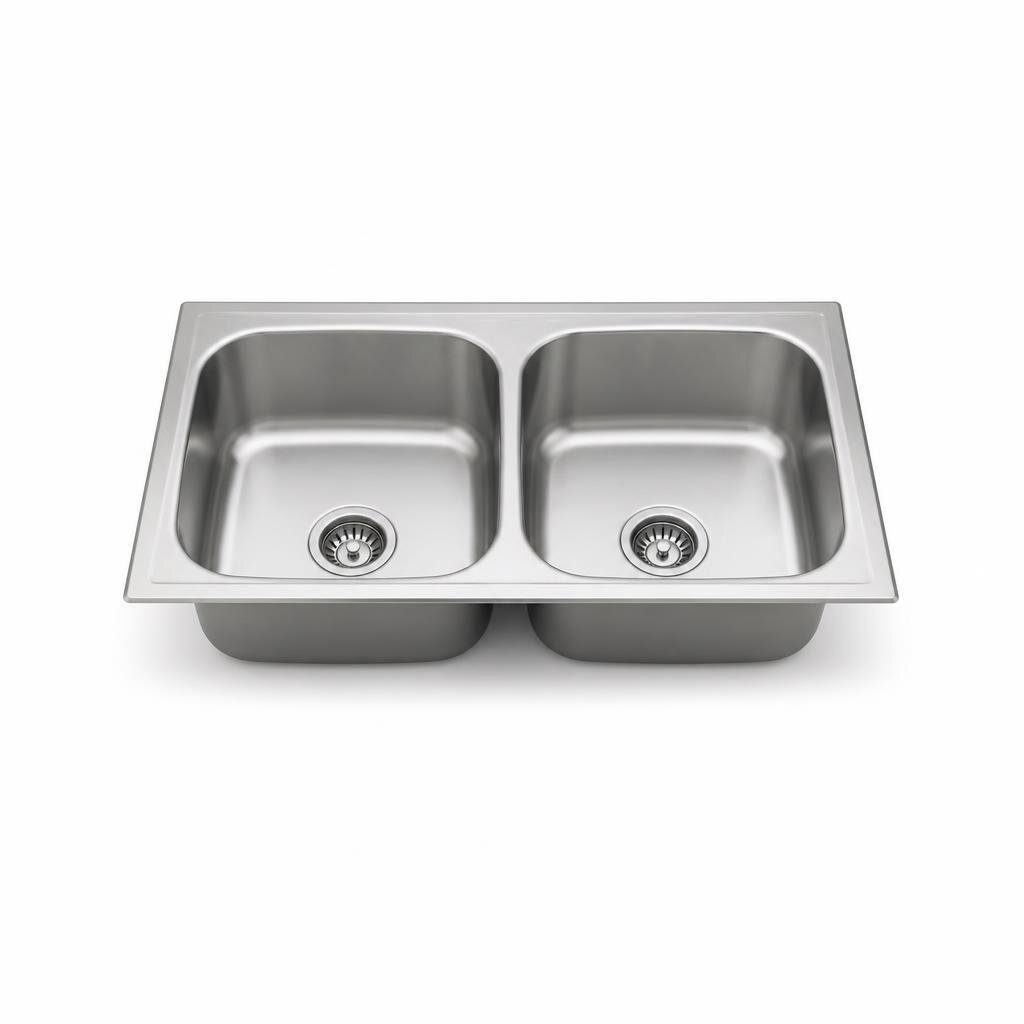 ISANO B200 S/STEEL DOUBLE BOWL SINK