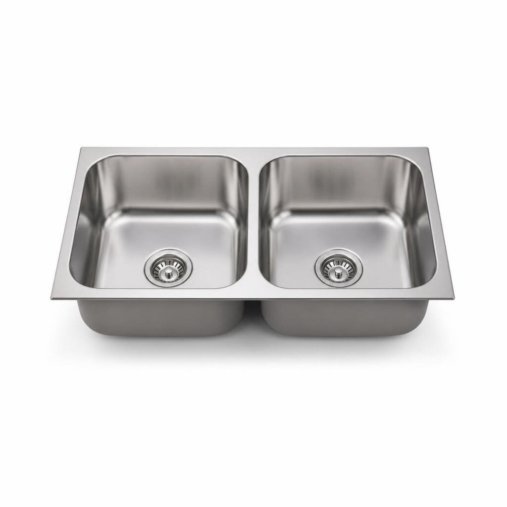 WINGCROSST WO8550 S/STEEL DOUBLE BOWL SINK