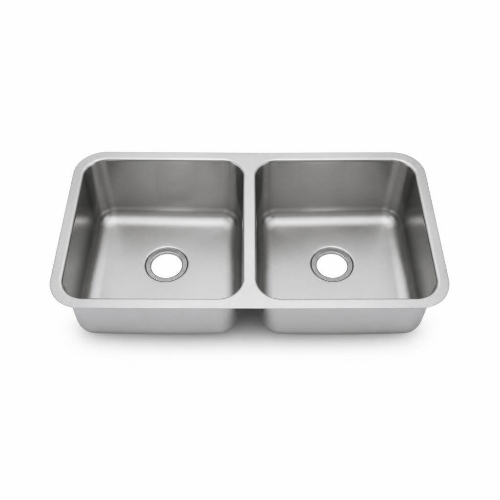 VICKY 8046C S/STEEL DOUBLE BOWL - 0.7MM