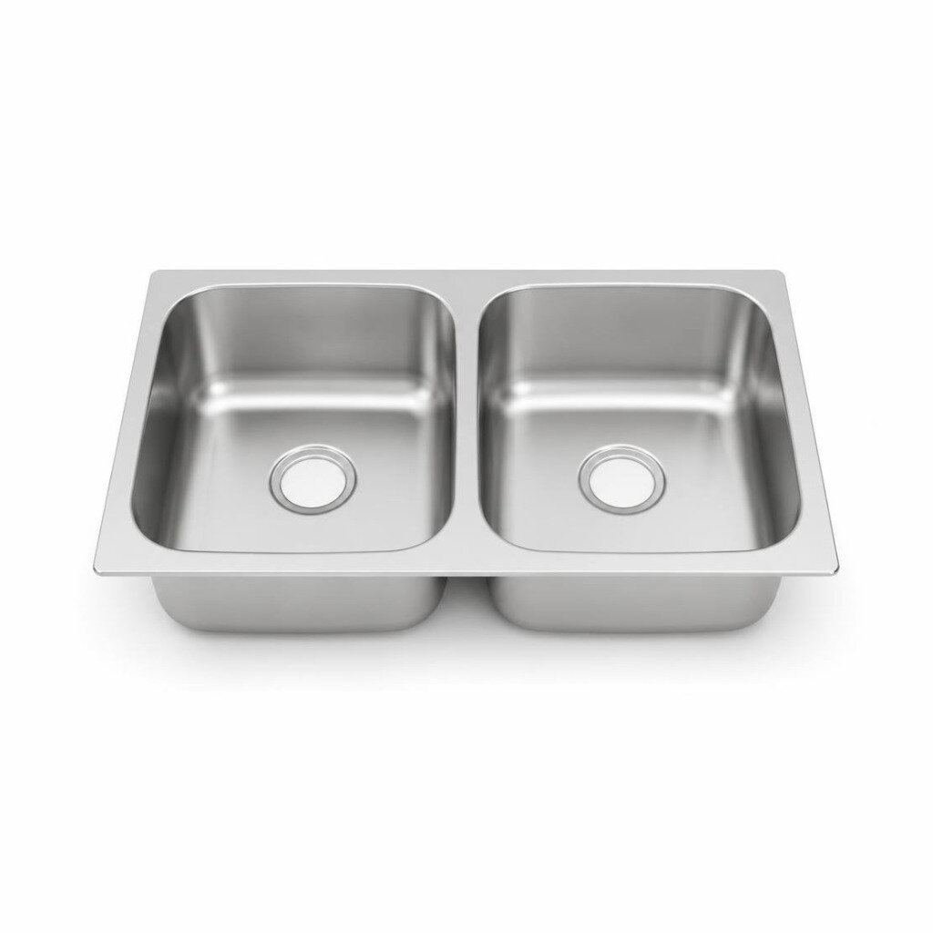 SOMAX 0.6 X 780 X 480MM S/STEEL DOUBLE BOWL SINK