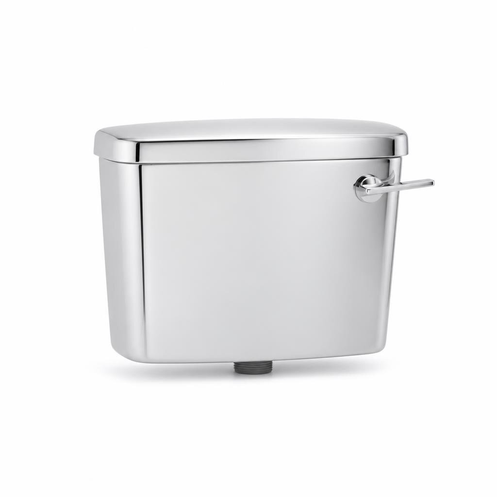 VINYL TPE-1211 SINGLE FLUSH L/L (CHROME) LOW LEVER CISTERN
