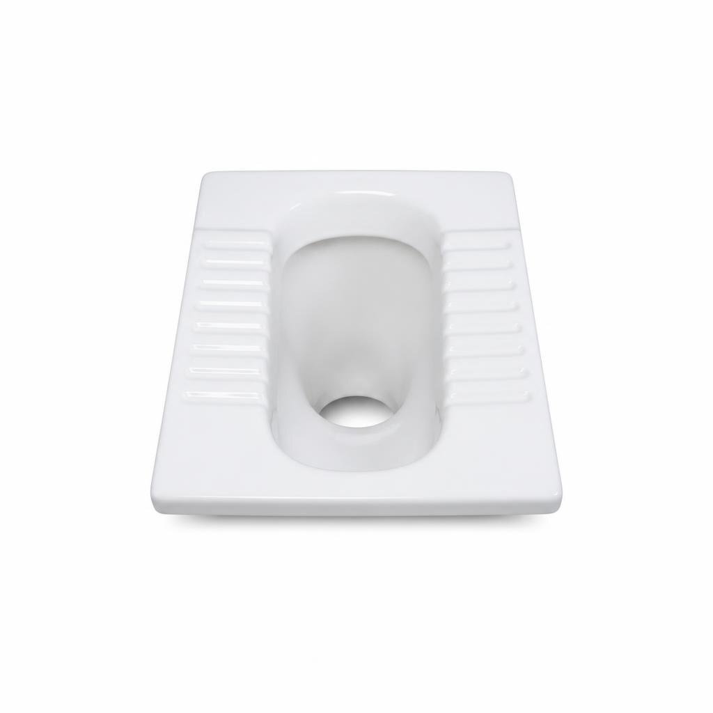 TECHPLAS 5121 PVC SQUATING PAN WC - WHITE