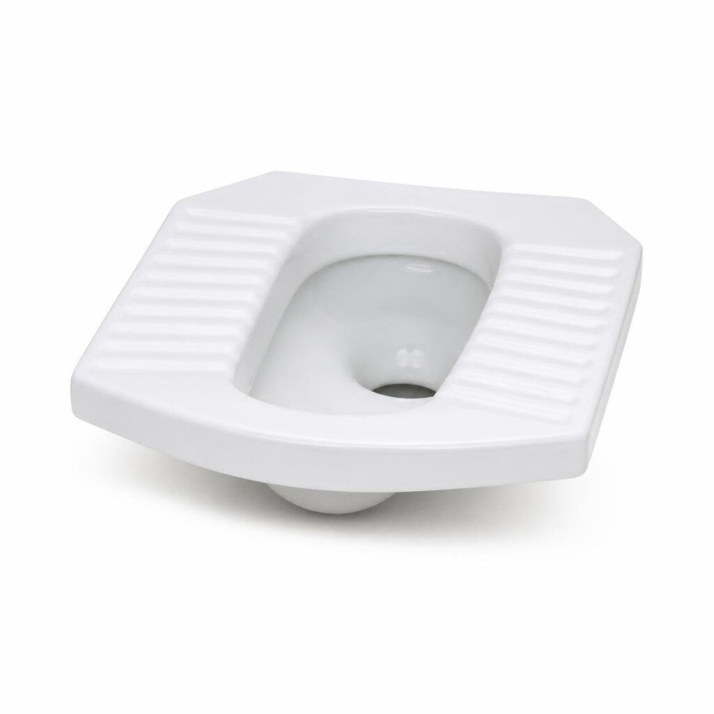 GLOBE ES402 FEDERATION SQUATING WC PAN - WHITE