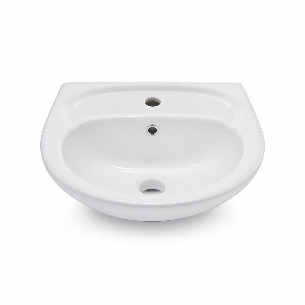 GLOBE WB1049 WASH BASIN - WHITE (395 X 355MM)