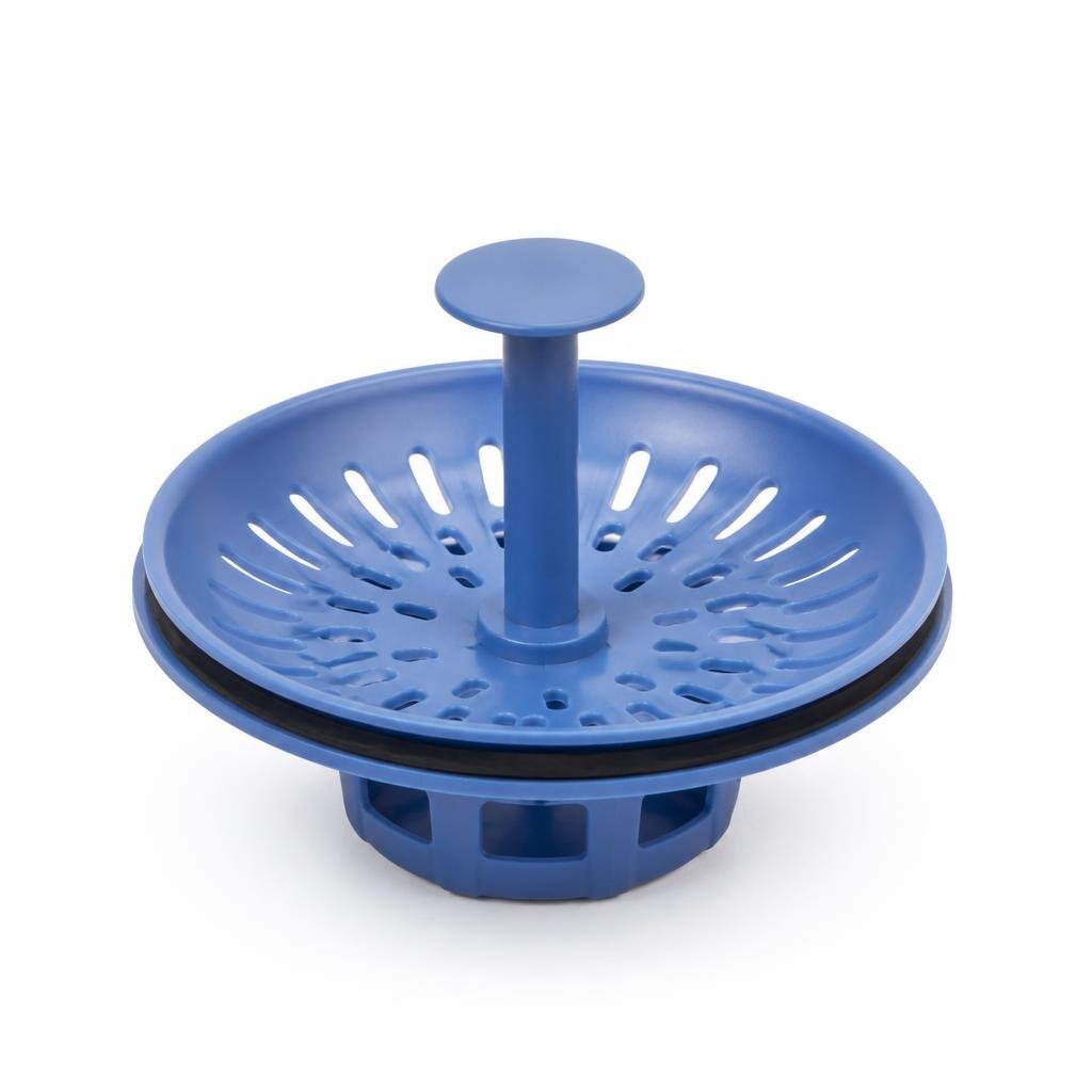 MULTIFUNCTIONAL SINK DRAIN HOLDER - BLUE