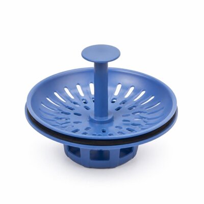 MULTIFUNCTIONAL SINK DRAIN HOLDER - BLUE