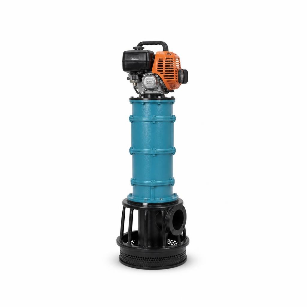 LOCAL 3"LP 80MM X 5MTR SUBMERSIBLE PUMPS WITH ENGIN