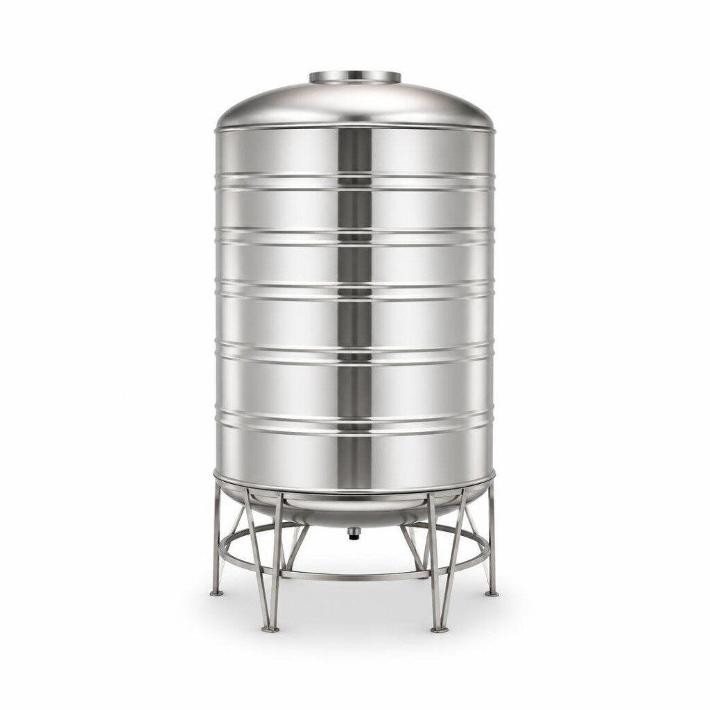 GOLDEN GR200H 2000L SUS304 S/STEEL WATER TANK WITH STAND