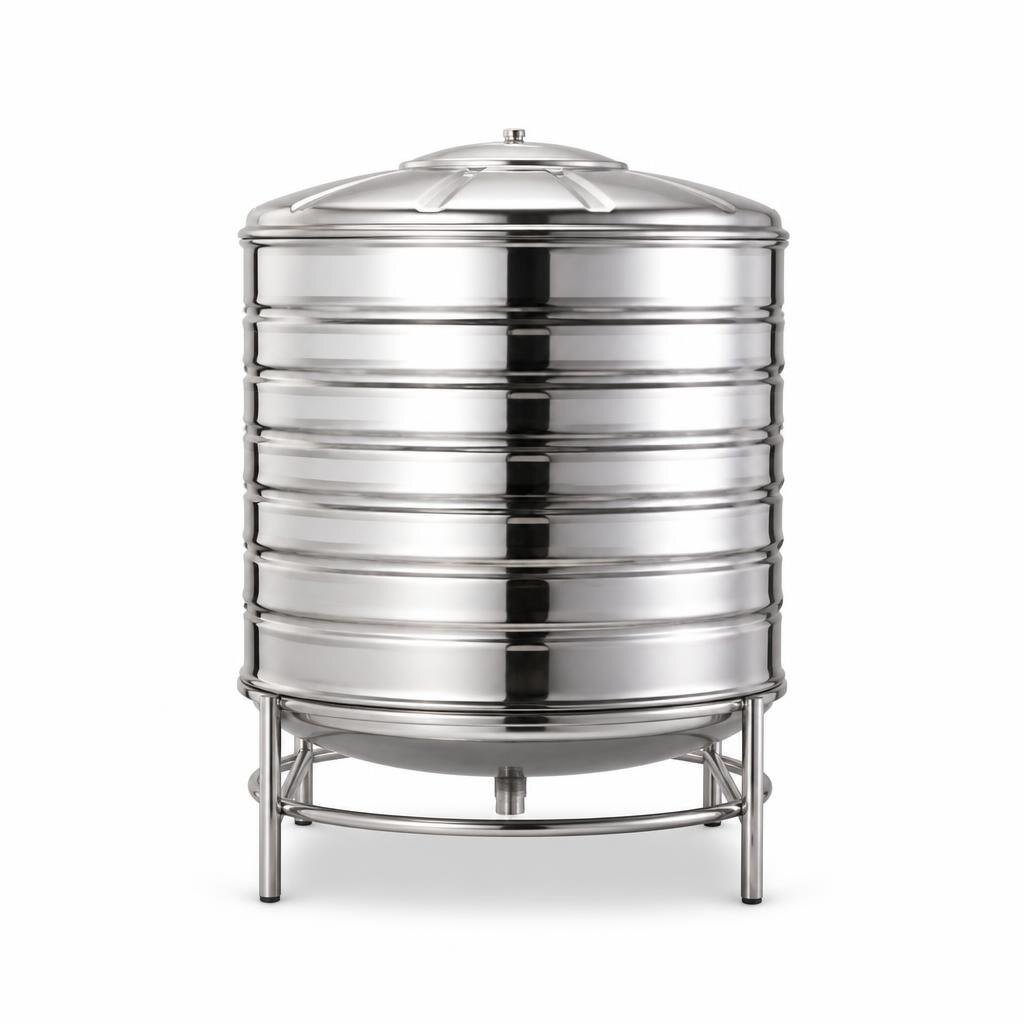 GOLDEN GR600 6000L SUS304 S/STEEL WATER TANK WITH STAND
