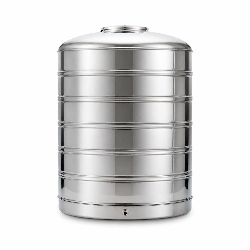 GOLDEN GS100 1000L SUS304 S/STEEL WATER TANK - FLAT BOTTOM