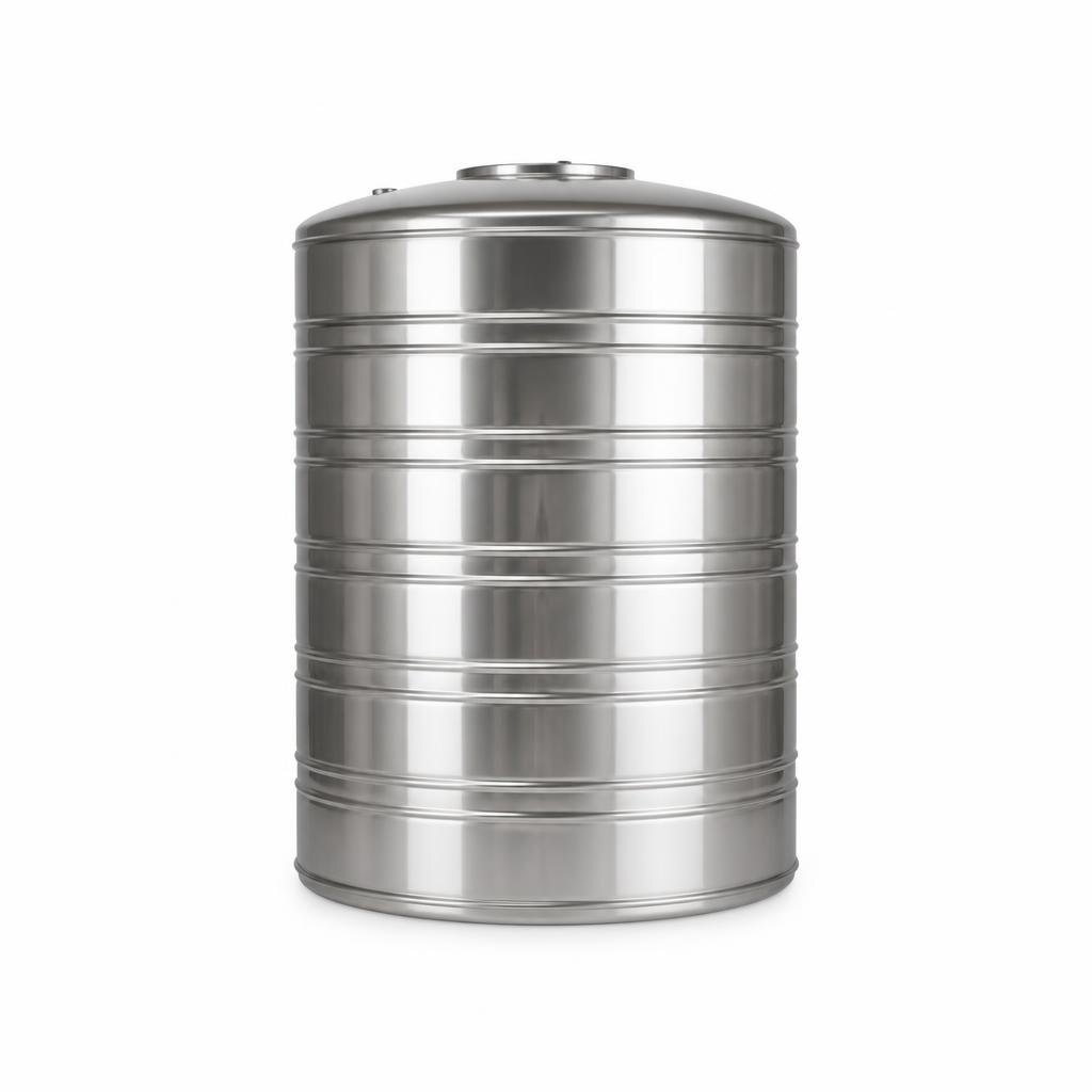 GOLDEN GS150H 1500L SUS304 S/STEEL WATER TANK - FLAT BOTTOM